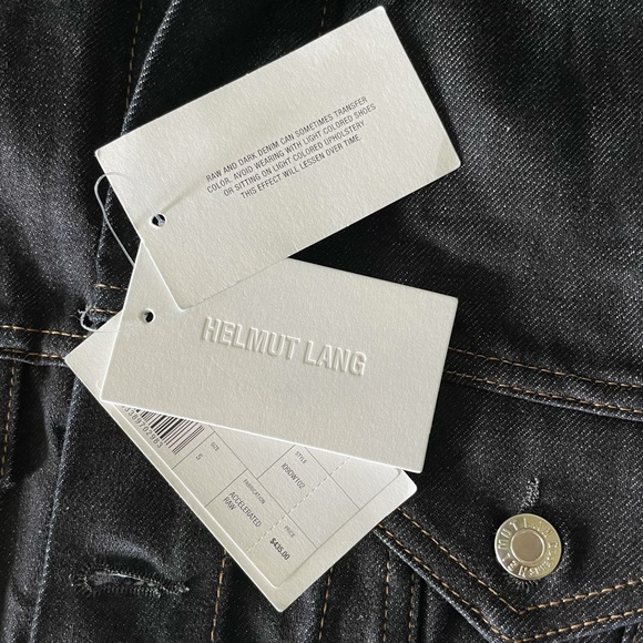 New Helmut Lang Femme Trucker Indigo Denim Jacket - Picture 13 of 14